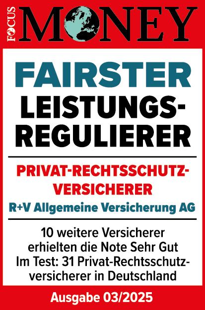 R+V Privat Rechtsschutz Versicherung Auszeichnung | Volksbank Emmerich-Rees eG